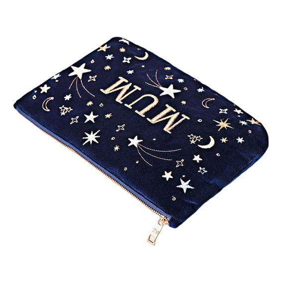 Elizabeth Scarlett Starry Sky Mum Velvet Everyday Pouch