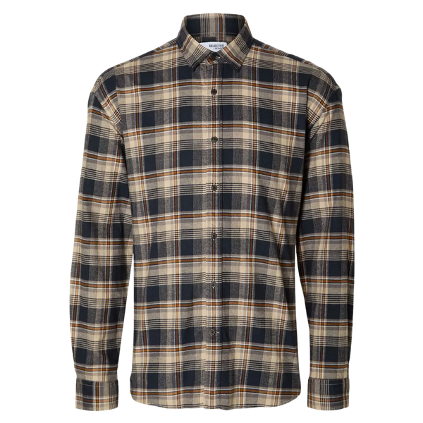 Selected Owen Checked Long Sleeve Flannel Shirt