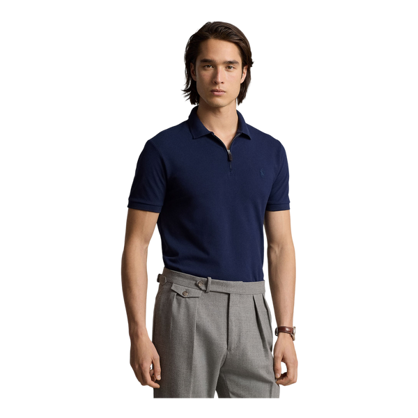 Polo Ralph Lauren Short Sleeve Zip Polo Shirt for Men