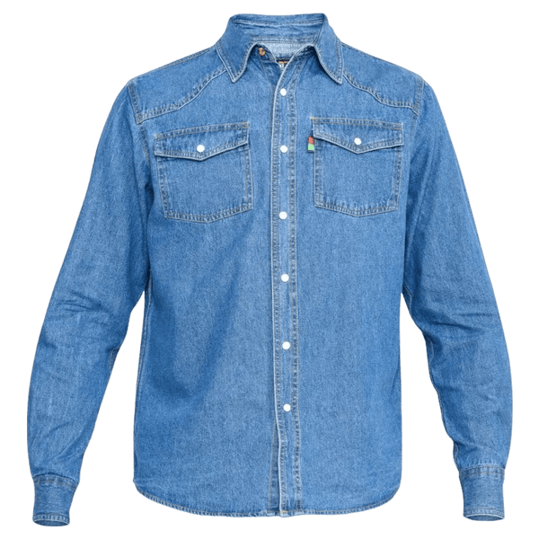 Duke Western Long Sleeve Denim Shirt for Men