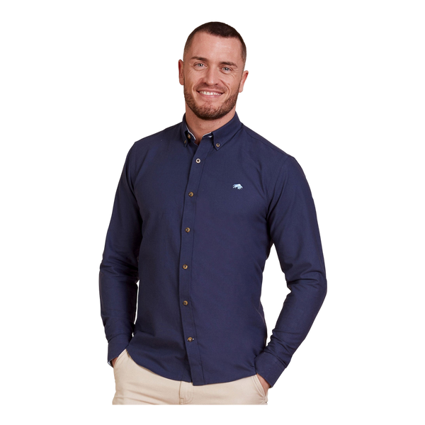 Raging Bull Button Down Long Sleeve Oxford Shirt