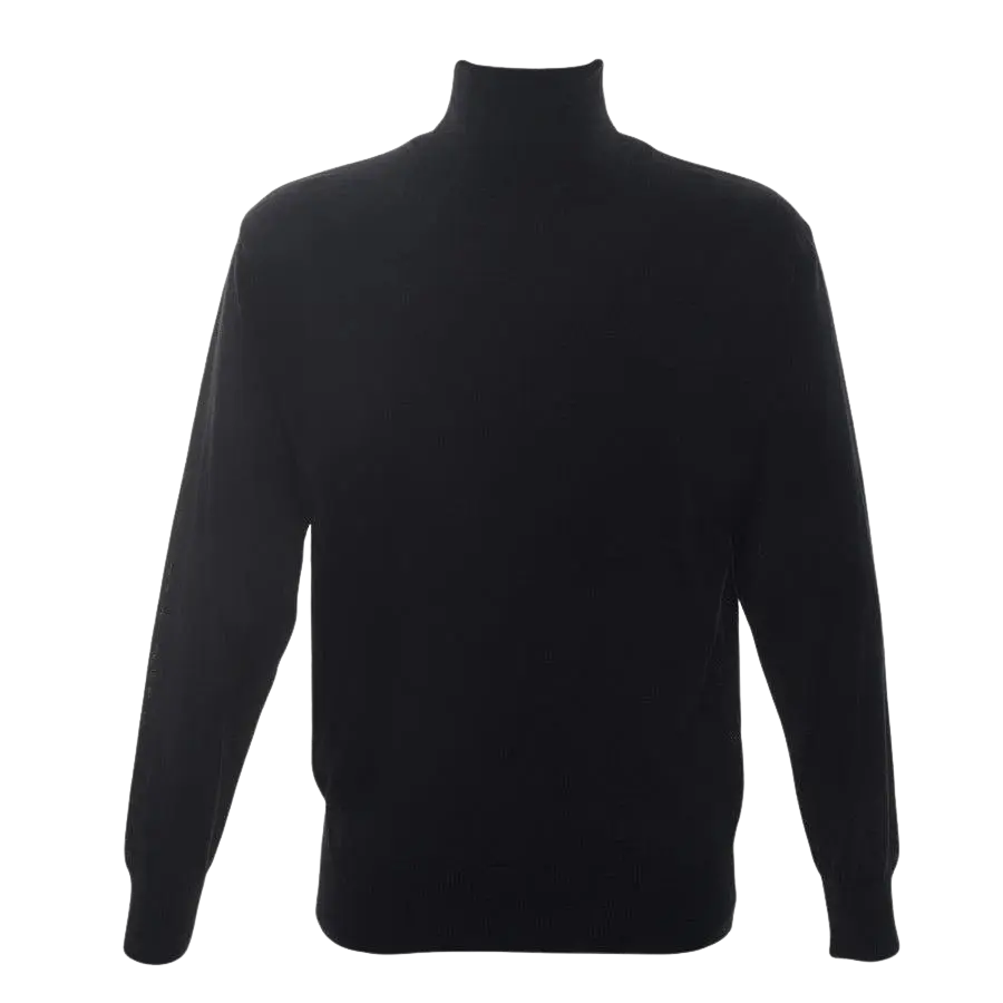 Franco Ponti Rollcollar Pullover In Black | Coes