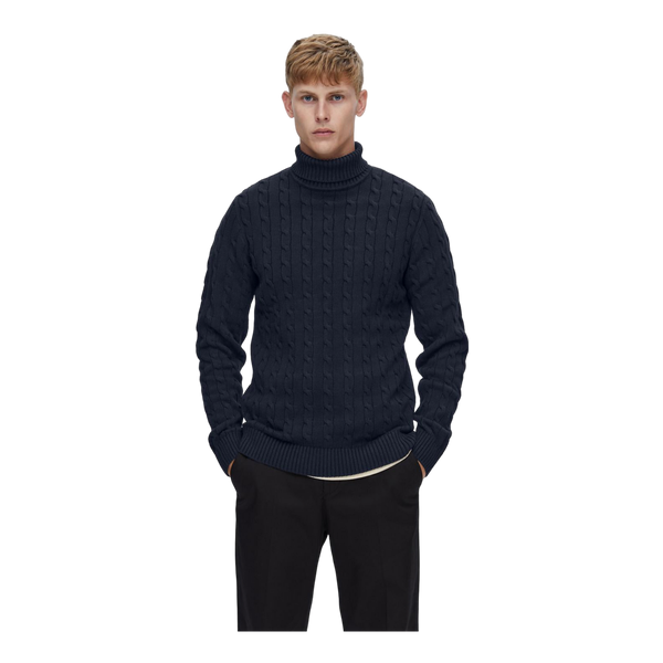 Selected Ryan Structured Roll Neck