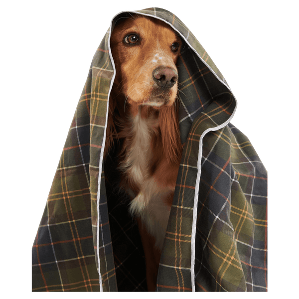 Barbour Tartan Quick Dry Dog Towel