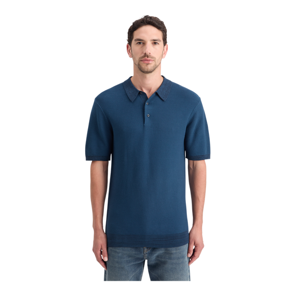 Scotch & Soda Structured Knitted Polo for Men