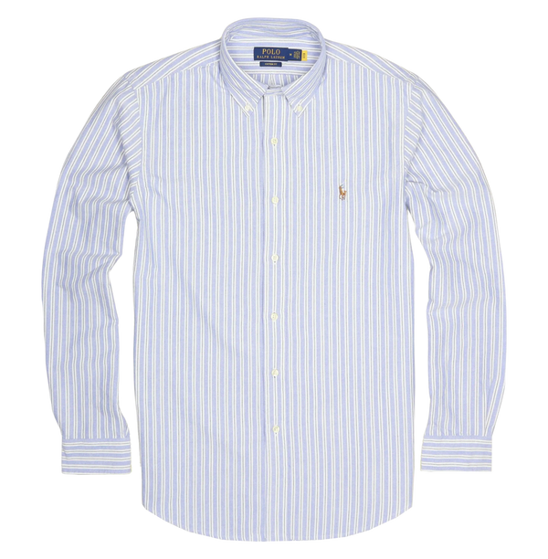 Polo Ralph Lauren Custom Fit Striped Oxford Shirt for Men