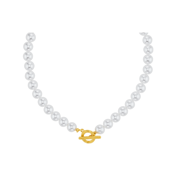 Orelia Jewellery Statement Pearl T-bar Necklace