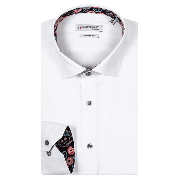 Giordano Twill Shirt With Contrast Trim for Men