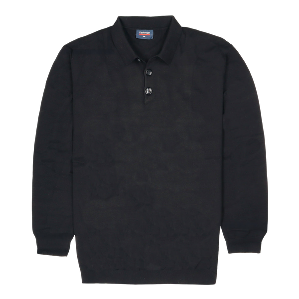 Espionage Long Sleeve Knitted Polo