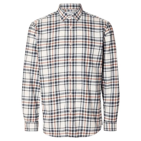 Selected Regowen Long Sleeve Flannel Shirt for Men