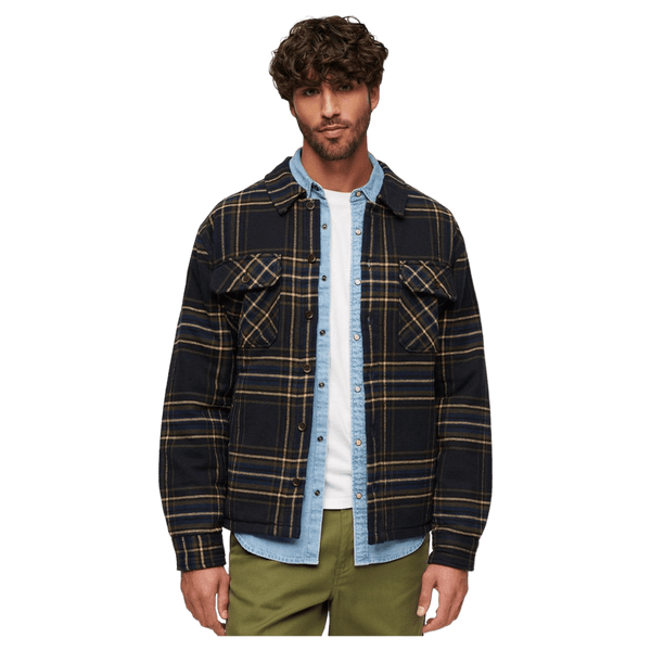 Superdry Surplus Check Quilt Overshirt