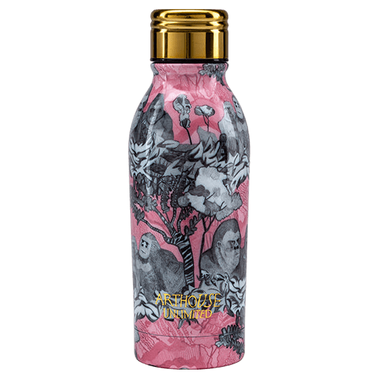 Arthouse Unlimited Gorillas 350ml, Stainless Steel, Triple Insulated Water Bottle