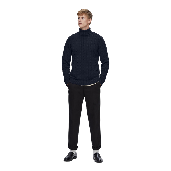 Selected Ryan Structured Roll Neck