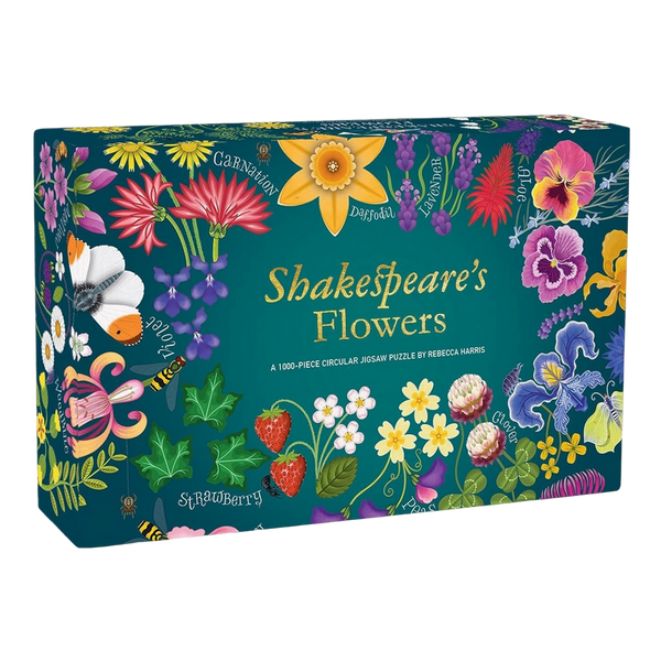 Shakespeares Flowers 1000 Piece Circular Jigsaw