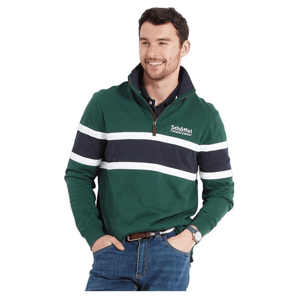 Schoffel Exmouth Heritage 1/4 Zip Sweatshirt