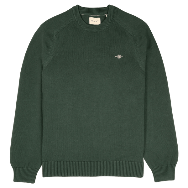 GANT Casual Cotton Saddle Crew Neck Sweatshirt