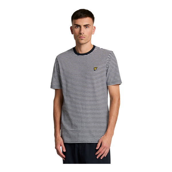 Lyle & Scott Linen Blend Breton Stripe T-Shirt