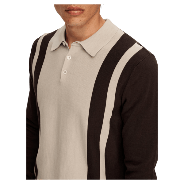 Selected Mattis Long Sleeve Knit Polo for Men