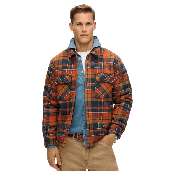 Superdry Surplus Check Quilt Overshirt