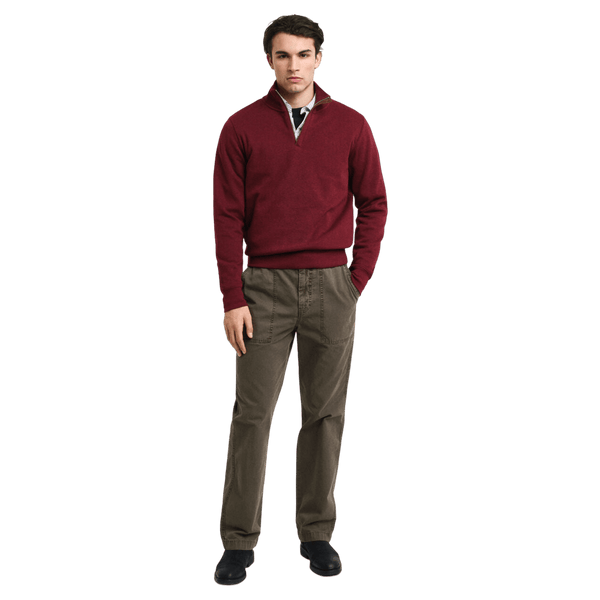 GANT Sacker Rib Half Zip Sweatshirt for Men