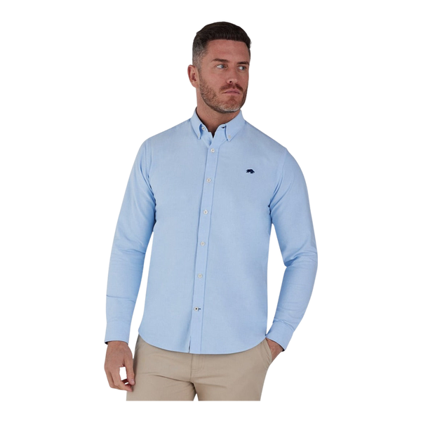 Raging Bull Button Down Long Sleeve Oxford Shirt