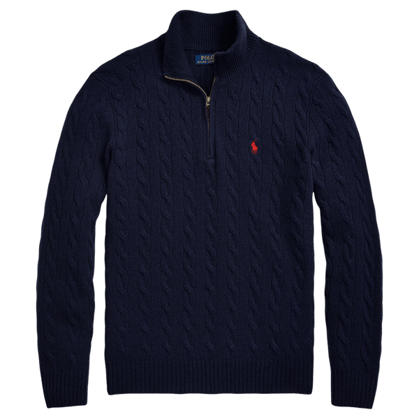 Polo Ralph Lauren Long Sleeve 1/4 Zip Cabled Jumper