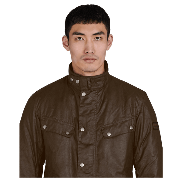 Barbour Duke Wax Jacket in Bark