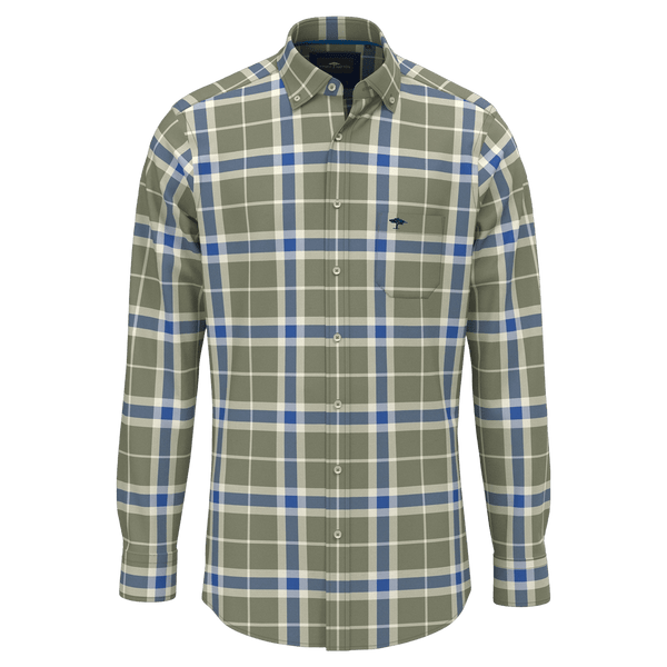 Fynch-Hatton Big Check Button Down Shirt