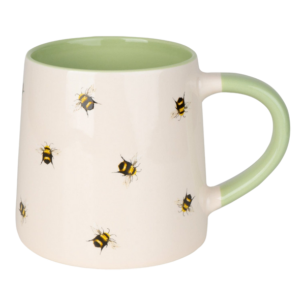 Candlelight Ceramic Tapered Mug Bees