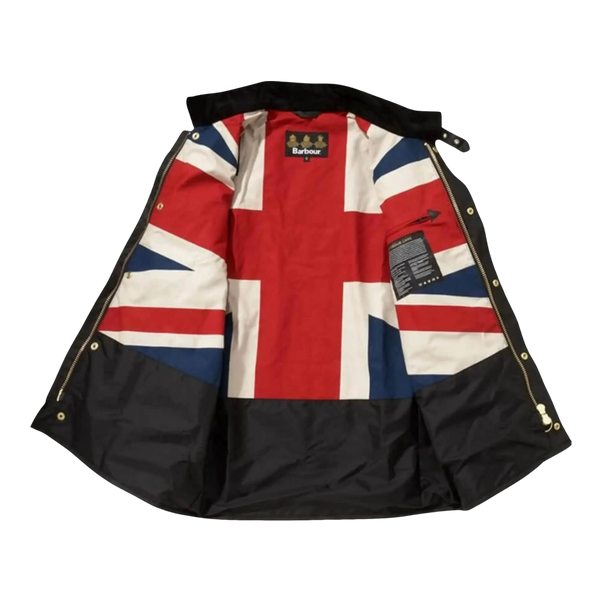 Barbour International Union Jack Jacket in Black