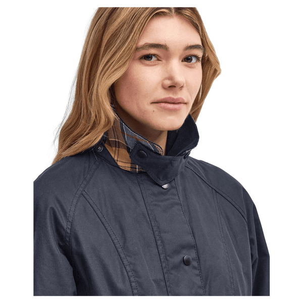 Barbour Beadnell Wax Jacket in Navy