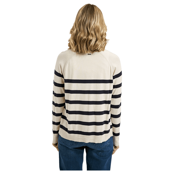 Smith & Soul Fine Knit Striped Raglan Pullover