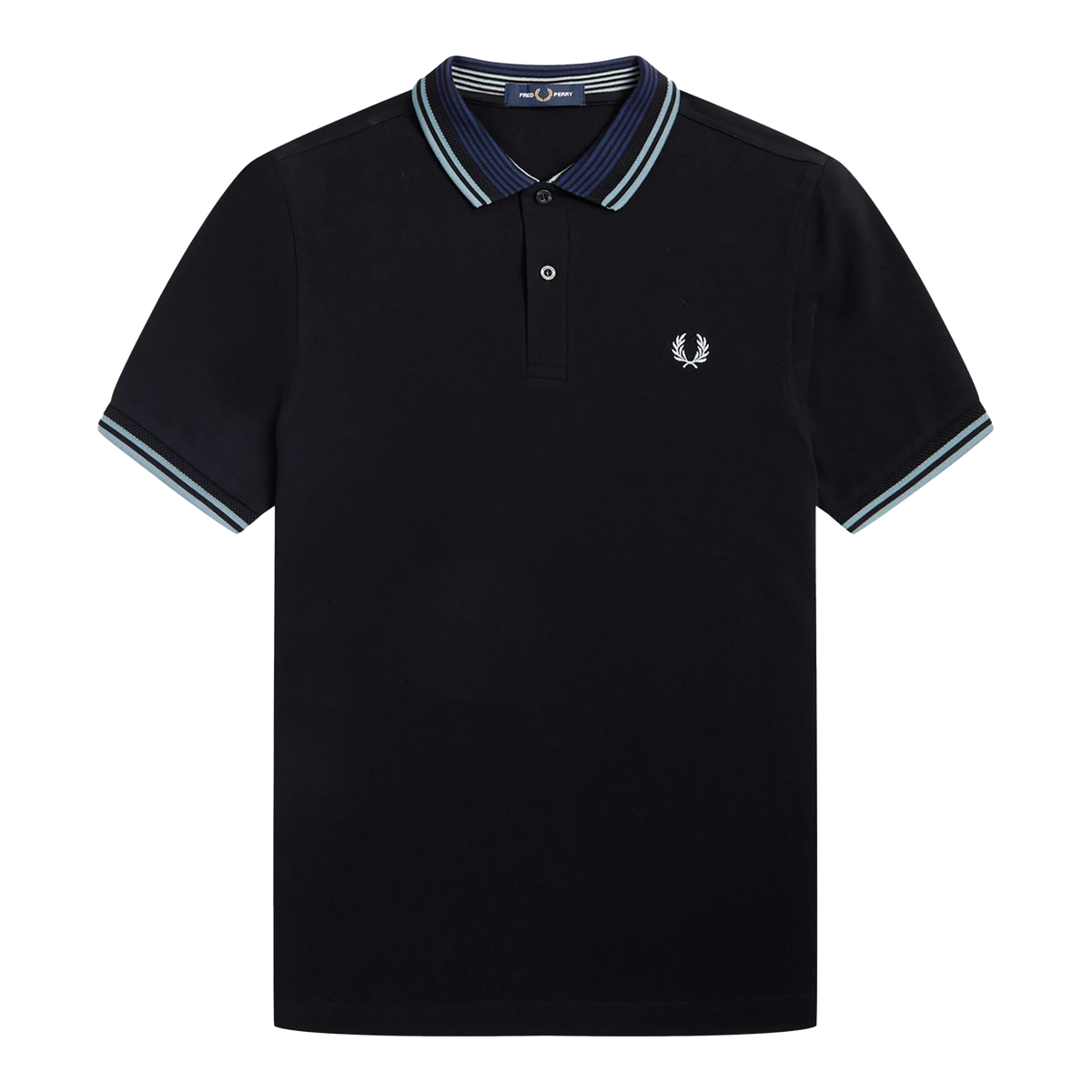 Fred Perry Striped Collar Polo Shirt For Men | Coes