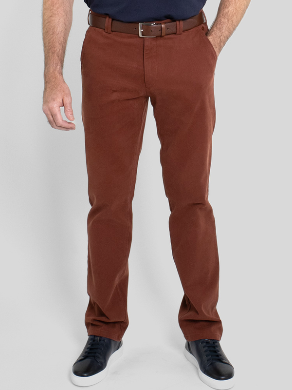 Meyer Rio Twill Chino in Brick