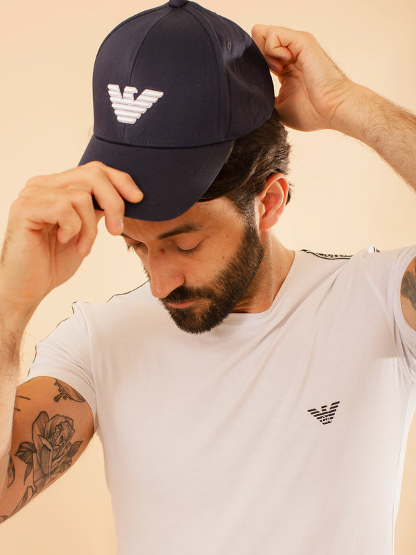 Emporio Armani Baseball Cap With Eagle Embroidery