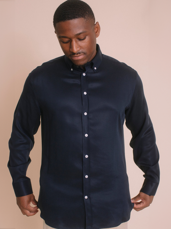 William David Southwold Tencel Long Sleeve Shirt