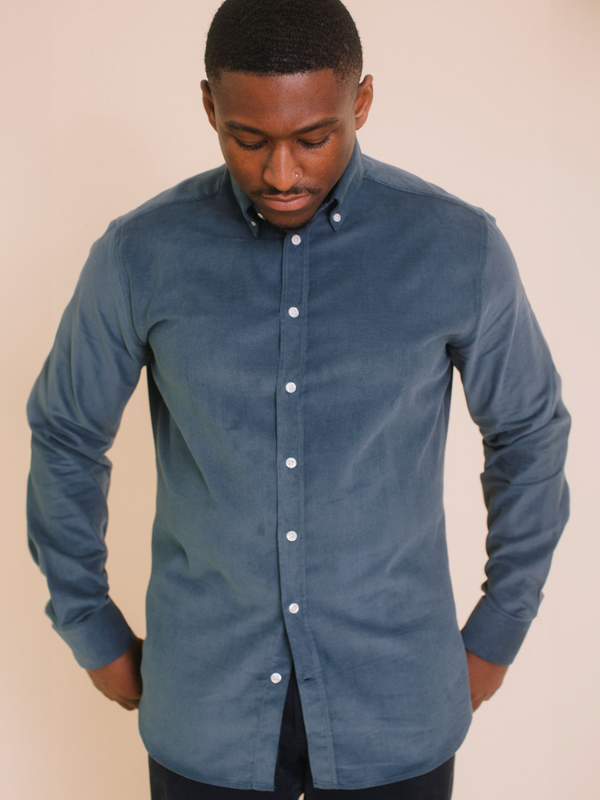 William David Southwold Corduroy Long Sleeve Shirt