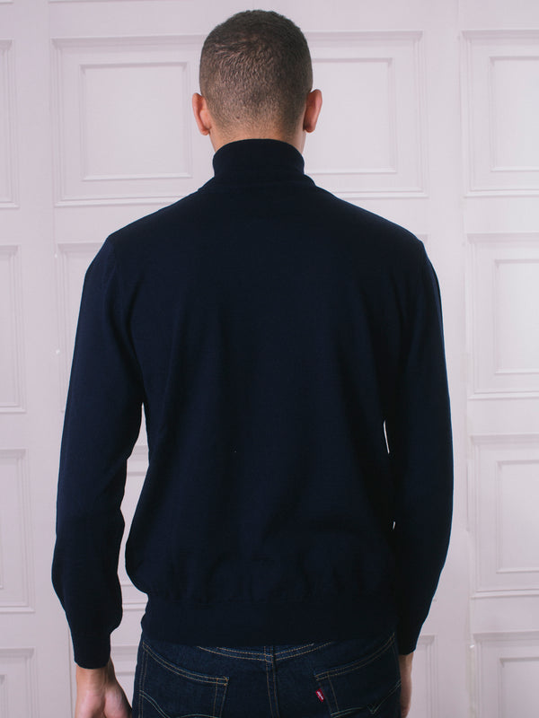 Golding Rollneck Merino in Navy