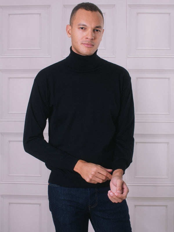 Golding Rollneck Merino in Black