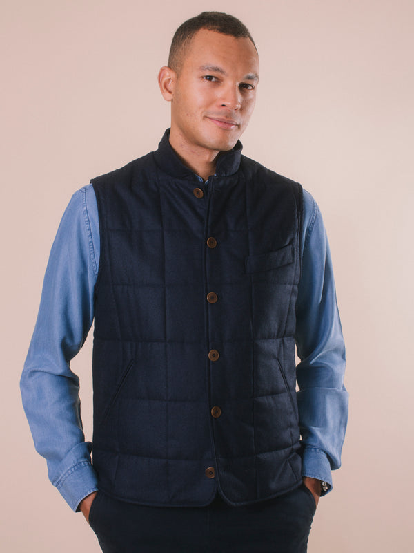 William David Quilted Waistcoat