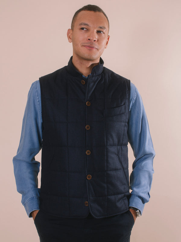 William David Quilted Waistcoat