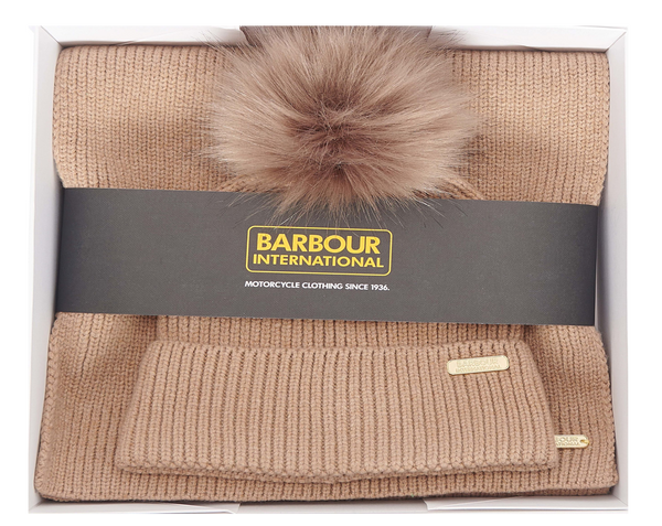 Barbour International Mallory Beanie & Scarf Gift Set