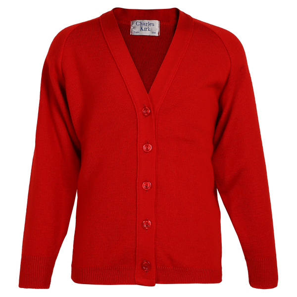 School Cardigan for in Red