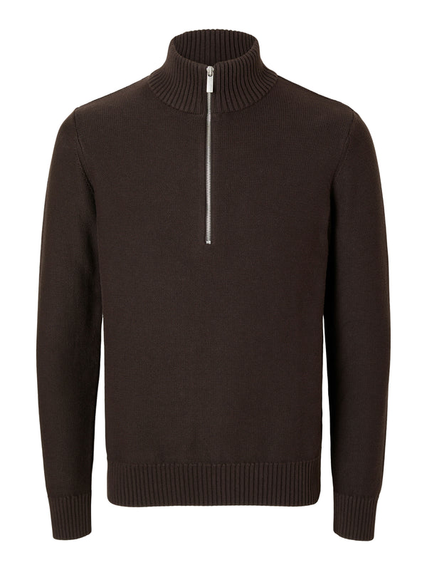 Selected Axel Long Sleeve Half Zip Knitted Pullover