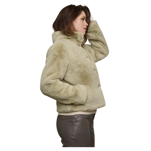 Rino & Pelle Vie Single Breasted Faux Fur Jacket