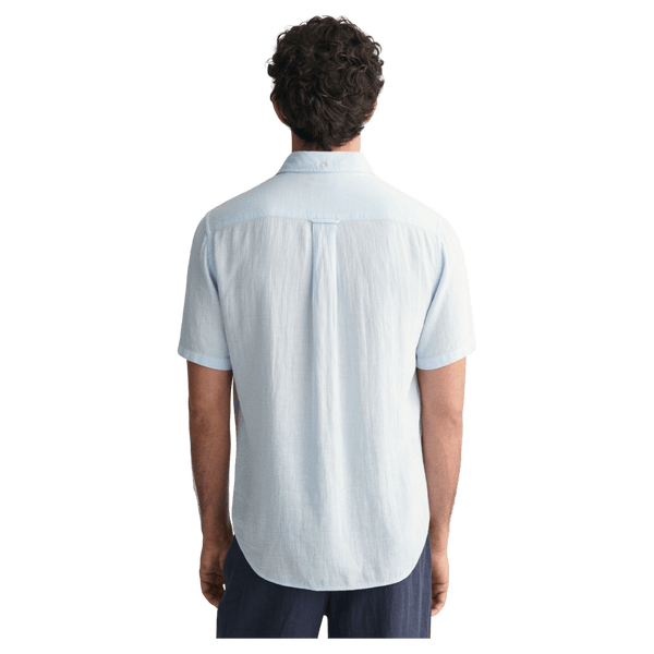 GANT Cotton Linen Texture Short Sleeve Shirt