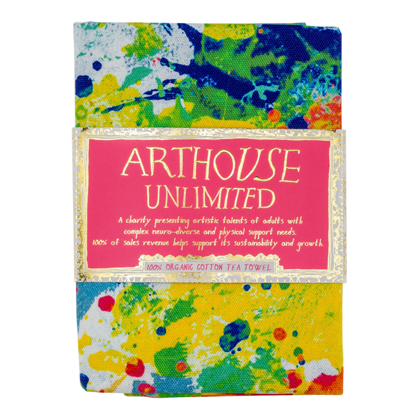 Arthouse Unlimited Spring, 100% Organic Cotton Tea Towel