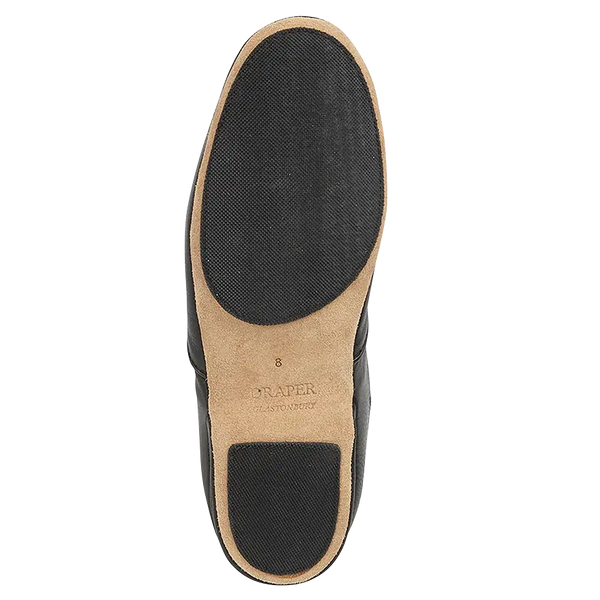 Draper of Glastonbury Albert Leather Slipper With Sheepskin Lining for Men