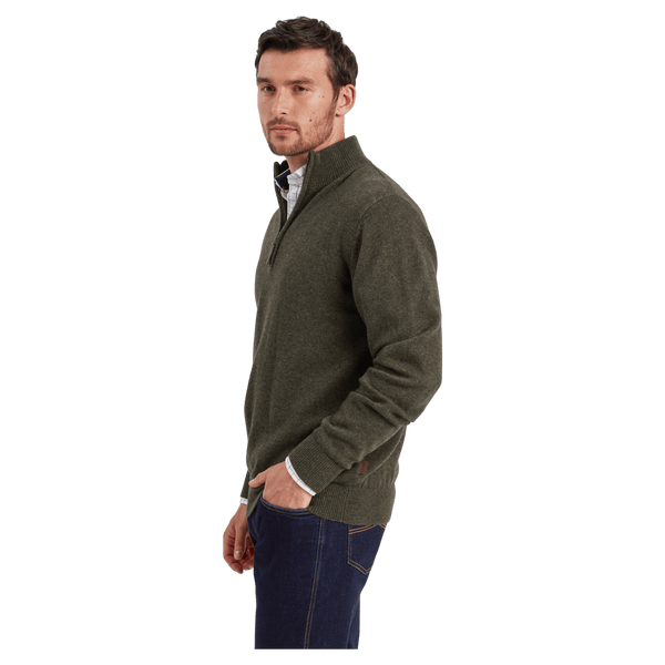 Schoffel Calton Cotton Cashmere Quarter Zip Jumper