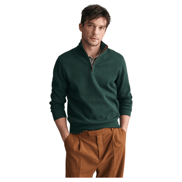 GANT Sacker Rib Half Zip Sweatshirt for Men